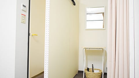 お着替え専用のスペースを設けています